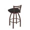 Holland Bar Stool Co 30" Low Back Swivel Bar Stool, Bronze Finish, Graph Coal Seat 41130BZ018 - alternate 2